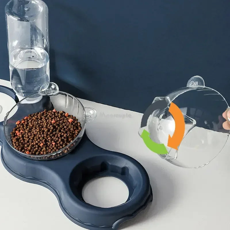 Pet Cat Bowl Feeder